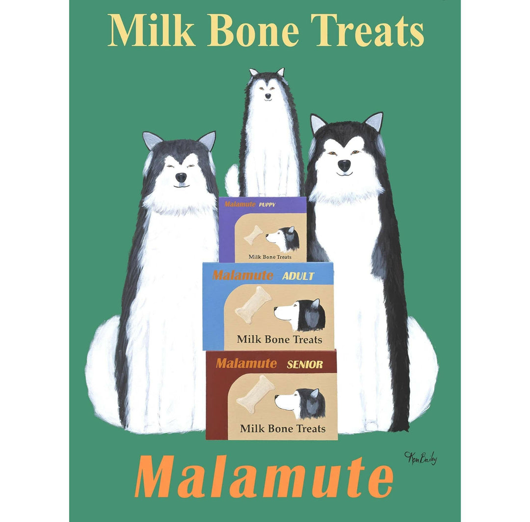 Malamute Milk Bone Treats Limited Edition Print | Artisans.