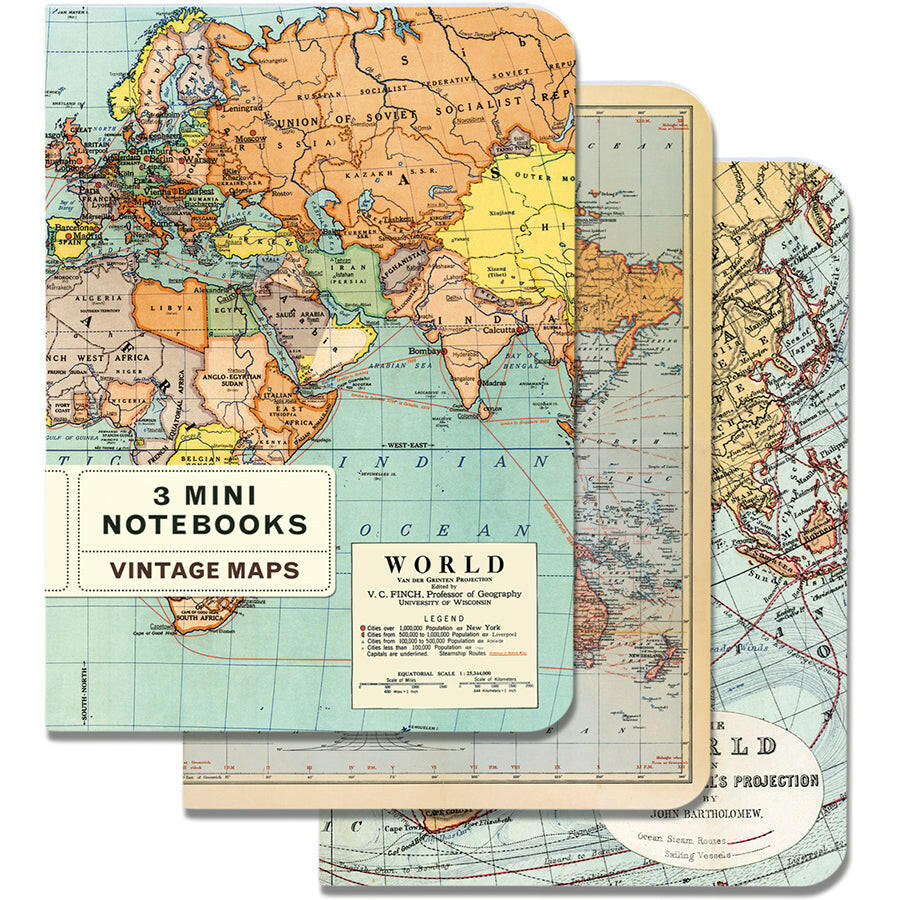 Cavallini Mini Notebooks 3-pack | Artisans.