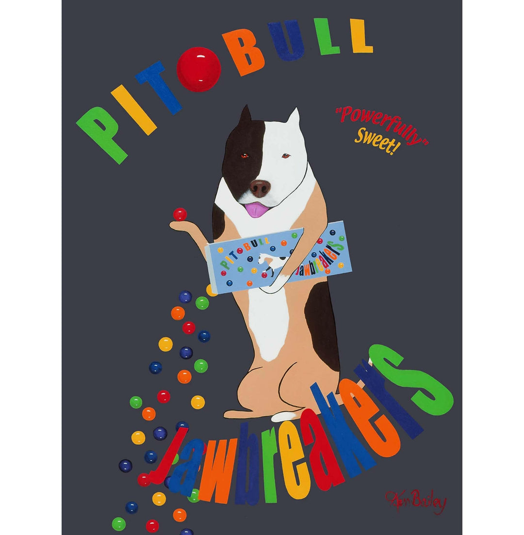 Pit Bull Jaw Breakers Limited Edition Print | Artisans.