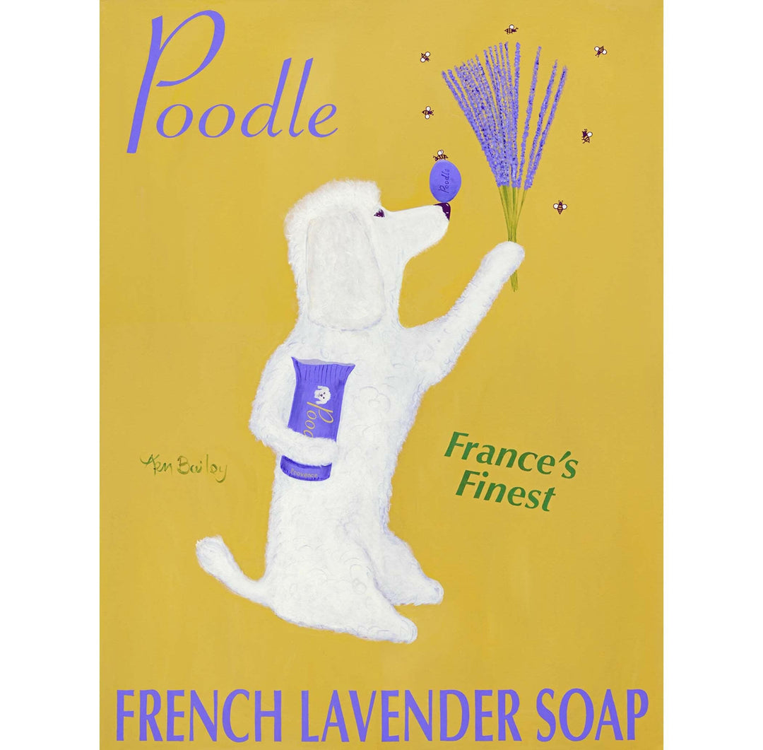 Poodle French Lavender Soap Limited Edition Print | Artisans.