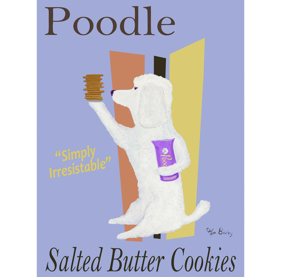 Poodle Salted Butter Cookies Limited Edition Print | Artisans.