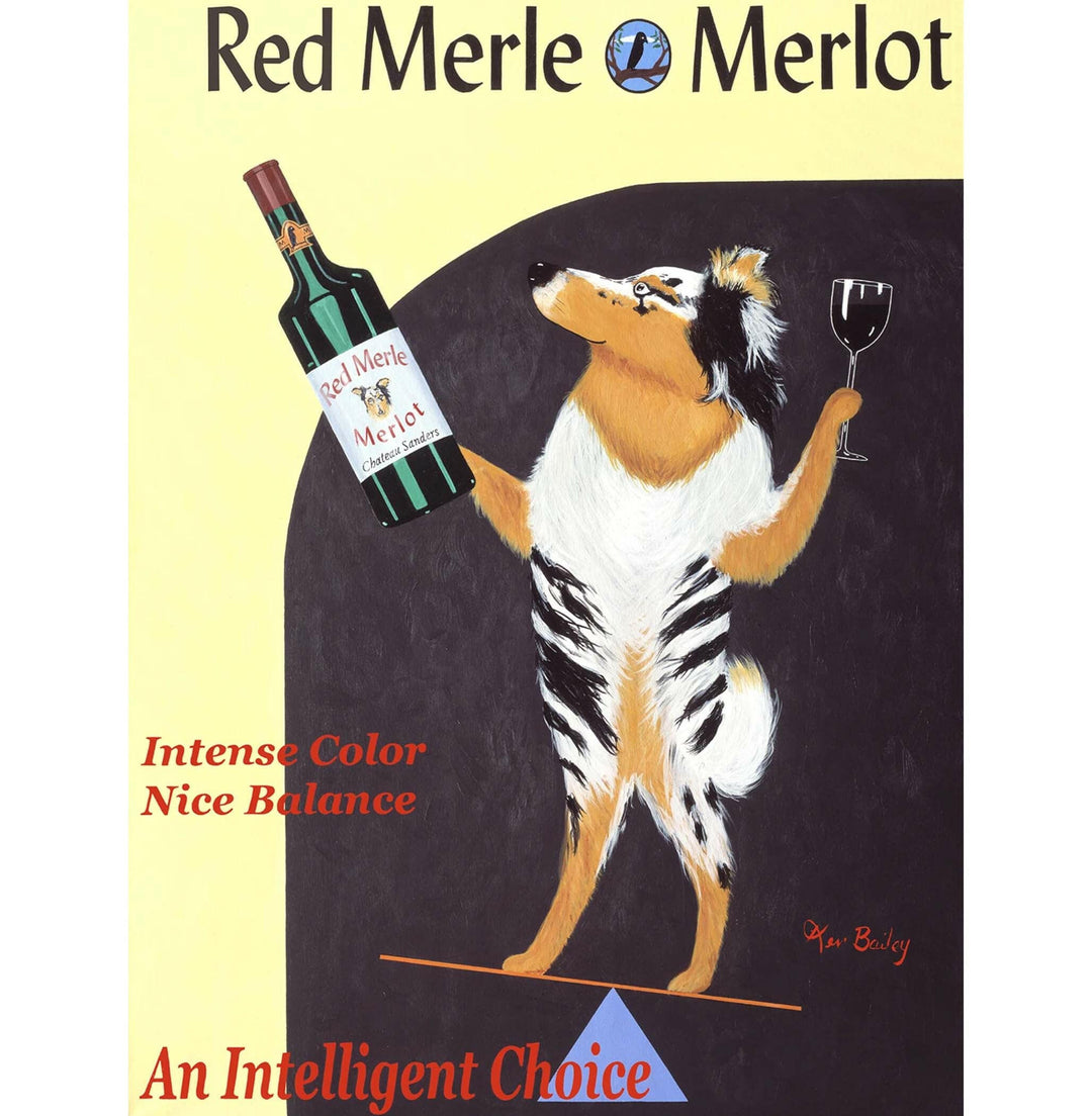 Red Merle Merlot Limited Edition Print | Artisans.