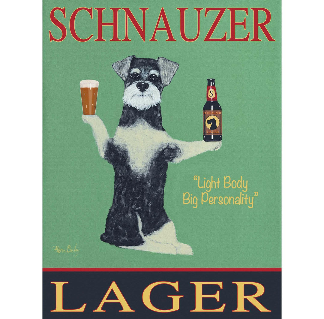 Schnauzer Lager Limited Edition Print | Artisans.