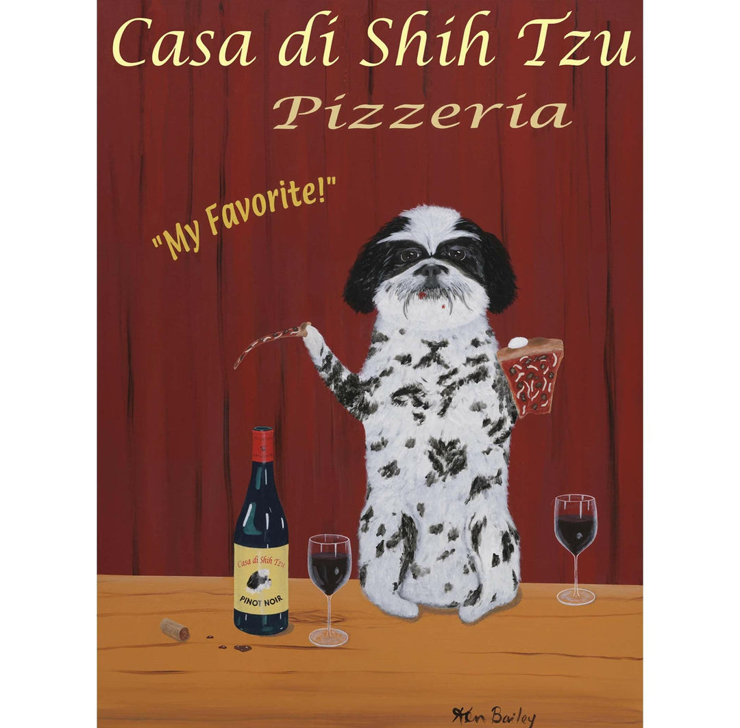 Shih Tzu Casa di Pizzeria Limited Edition Print | Artisans.