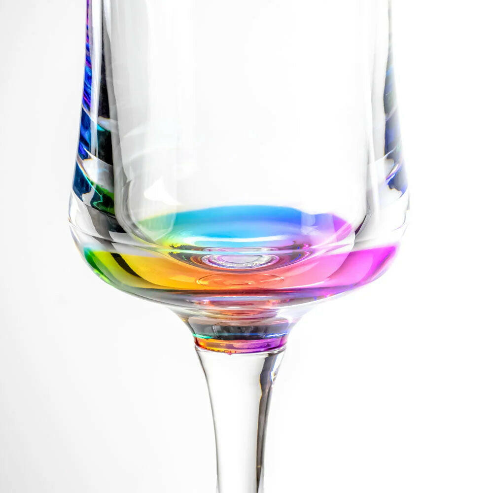 Reflections 8 oz. Rainbow Acrylic Wine Goblet | Artisans.